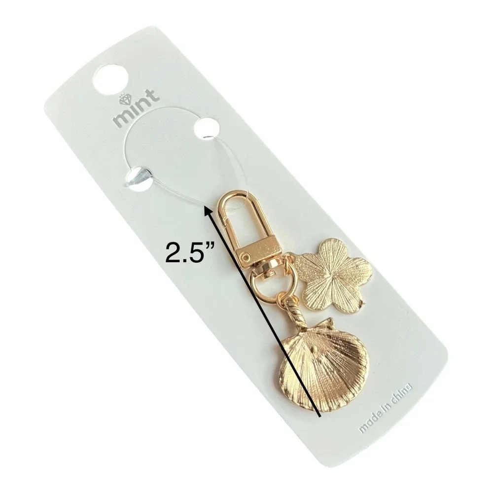 mint Key Chain Women's Gold Black Gray 2.5